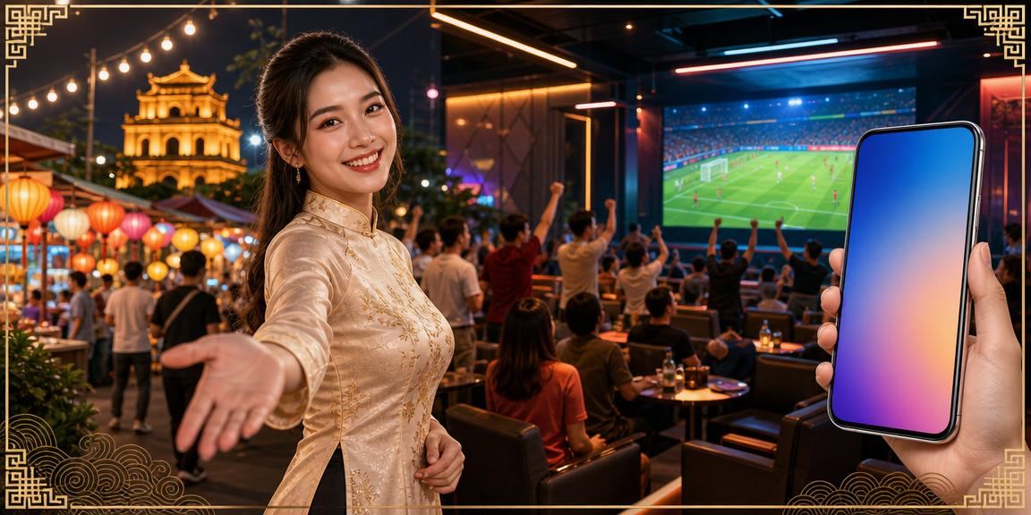 Khách hàng trải nghiệm ứng dụng cá cược trên điện thoại tại phố cổ Hà Nội